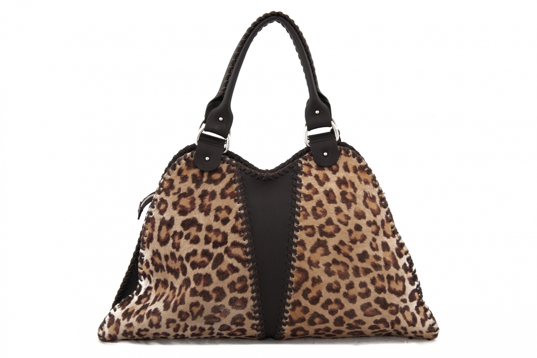 Fendi leather leopard pattern handbag | Vintage Shop in Mykonos