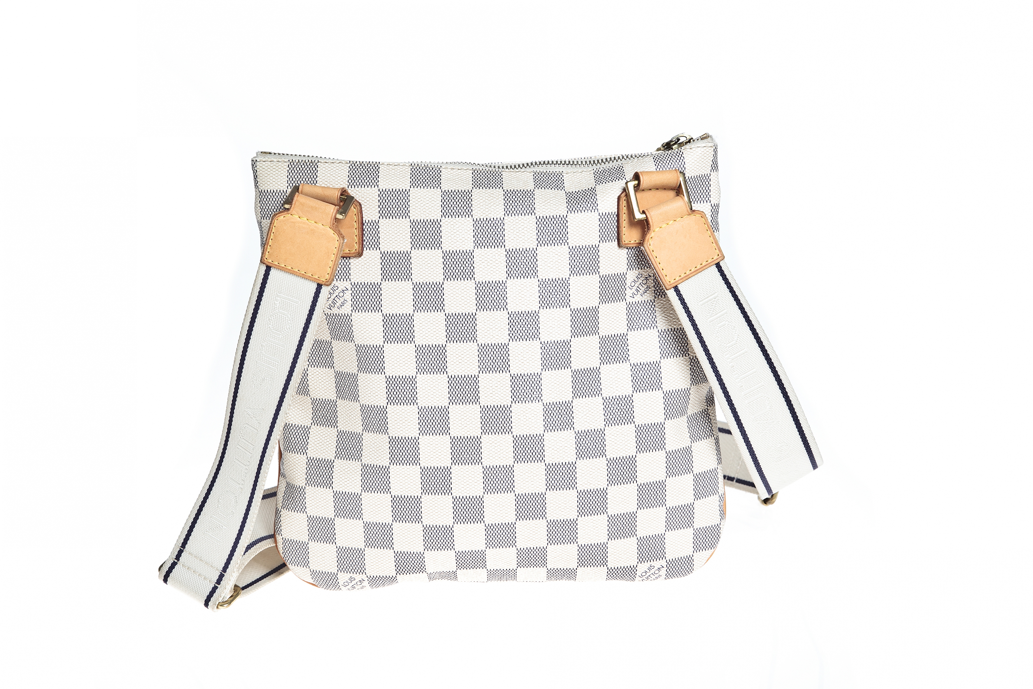 LOUIS VUITTON///Hand Bag/--/Gingham Check/Leather/CRM/W [Designers] De –  2nd STREET USA