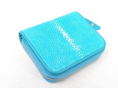 turquoise leather wallet