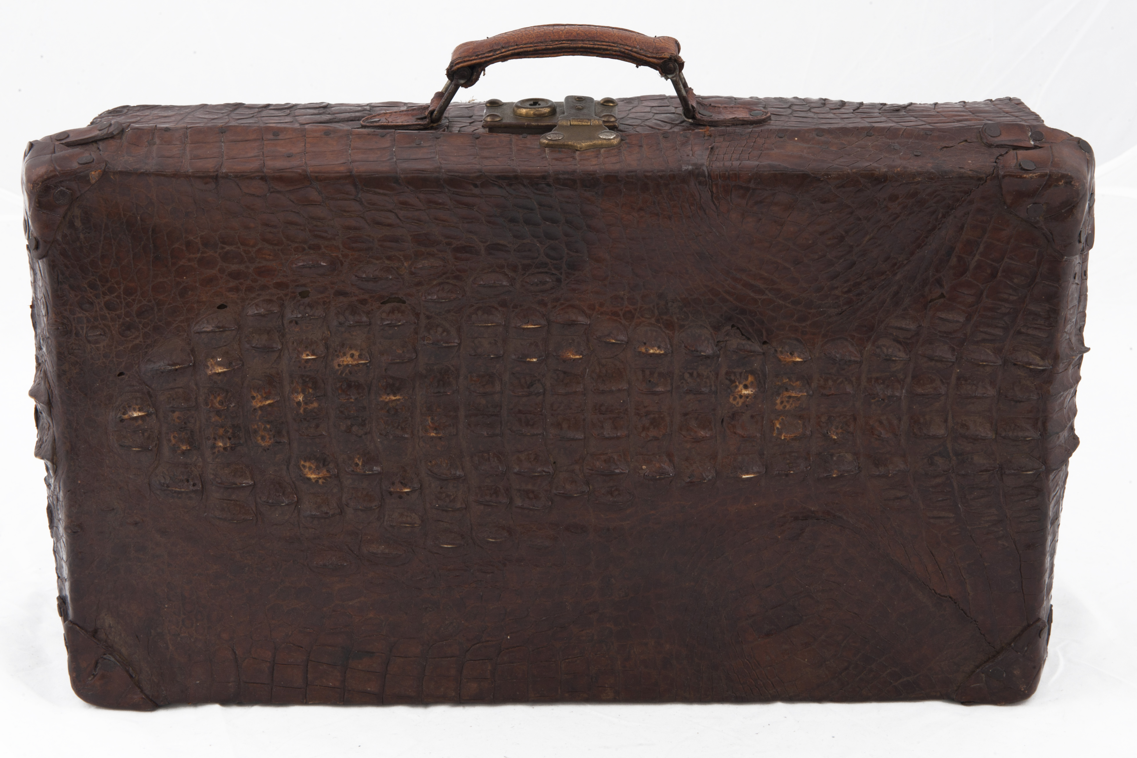 Vintage brown crocodile briefcase Vintage Shop in Mykonos